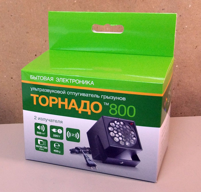 Отпугиватель мышей Торнадо 800